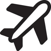 Plane icon symbol image vector, illustration of the flight aviation in black image. EPS 10 vector