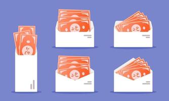 Iraqi Dinar Money in Envelope vector