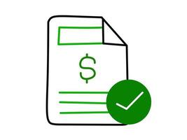 Agreement  flat icon isolated on white background element. Flat icon Vector illustration.