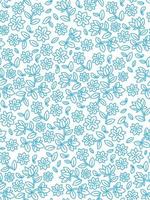Floral vector pattern on a blue background.