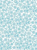 Floral vector pattern on a blue background.