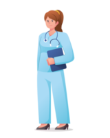 illustration de personnage de médecin png