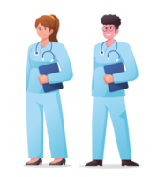 illustration de personnage de médecin png