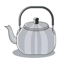 vector illustration of a traditional kettle that is very familiar to Indonesian families.