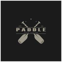 simple paddle logo,design for surfing,rafting,canoe,boat,surfing and rowing equipment business,vector vector