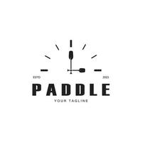 simple paddle logo,design for surfing,rafting,canoe,boat,surfing and rowing equipment business,vector vector