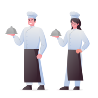 profesional cocinero en uniforme ilustración png