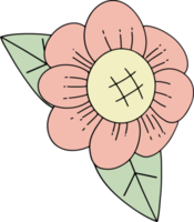 The pink flowers drawingimage png