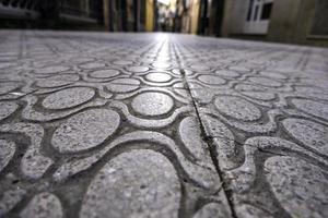 Old cobblestone floor photo