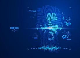 face Biometrics detect vector