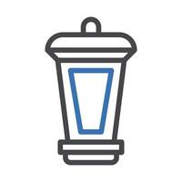 lantern icon duocolor grey blue colour ramadan symbol perfect. vector