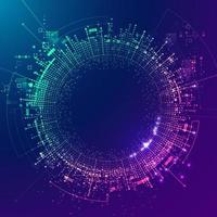 purple techno background vector