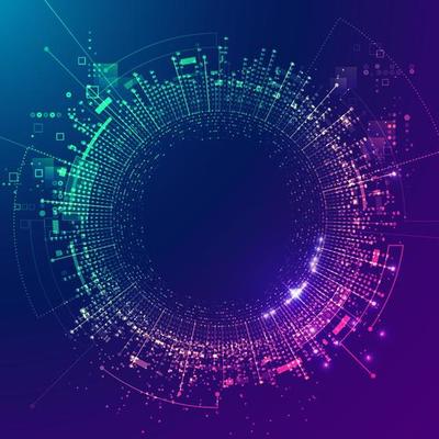 purple techno background