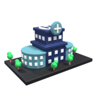 3D Illustration of Building png