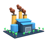 3D Illustration of Building png