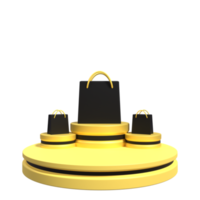 3D Illustration of Podium png