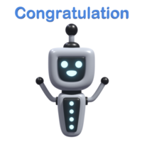 3D Illustration of Robot png