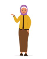donna che indossa l'hijab illustrazione png
