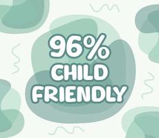 square shape banner vector, illustration of GMO percentage. interesting gradation design with child theme. vector