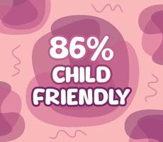square shape banner vector, illustration of GMO percentage. interesting gradation design with child theme. vector