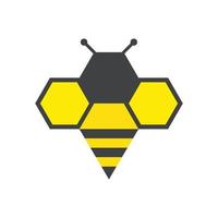 vector de plantilla de logotipo de abeja