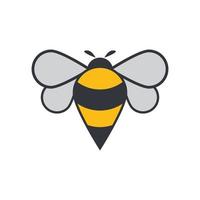 vector de plantilla de logotipo de abeja