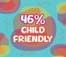 square shape banner vector, illustration of GMO percentage. interesting gradation design with child theme. vector