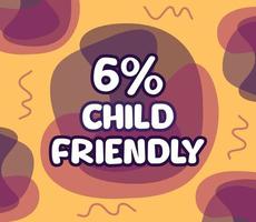 square shape banner vector, illustration of GMO percentage. interesting gradation design with child theme. vector