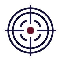 target icon duotone maroon navy colour military symbol perfect. vector