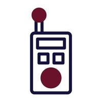 walkie talkie icon duotone maroon navy colour military symbol perfect. vector