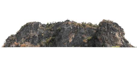 mountain rock isolate on white background photo