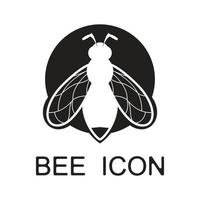 icono de diseño de ilustraciones de logotipo de abeja vector