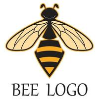 icono de diseño de ilustraciones de logotipo de abeja vector