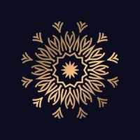 Golden mandala background Design template vector