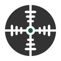 target icon solid grey green colour military symbol perfect. vector