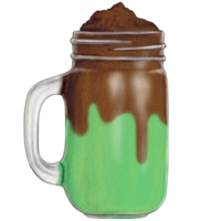 aquarelle main tiré Milk-shake png