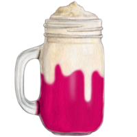 aquarelle main tiré Milk-shake png