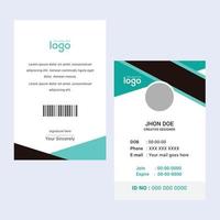 tarjetas de visita de plantillas creativas. tarjetas de visita verdes. Plantillas de tarjetas abstractas profesionales y elegantes perfectas para su empresa y cargo. plantillas de diseño vectorial. tarjetas de visita limpias. vector