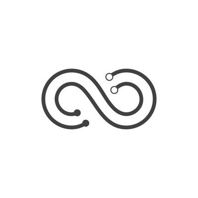 Infinity logo icon vector illustration design