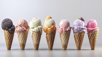 Various ice cream. . photo