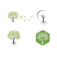 Tree icon logo template vector