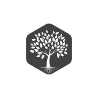 árbol icono logo modelo vector