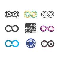 Infinity logo icon vector illustration design