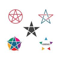 estrella logo icono vector ilustración