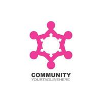 comunidad, red y social icono diseño vector