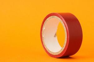 Red adhesive tape photo