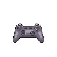 game stick controller in pixel art style vector