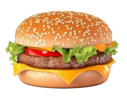 Rindfleisch Burger isoliert. png