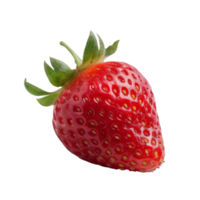 Red sweet strawberry isolated. png