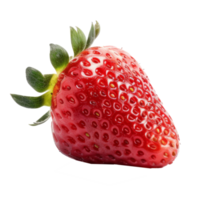 Red sweet strawberry isolated. png